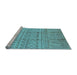 Sideview of Machine Washable Oriental Light Blue Industrial Rug, wshurb1159lblu