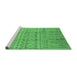 Sideview of Machine Washable Oriental Emerald Green Industrial Area Rugs, wshurb1159emgrn