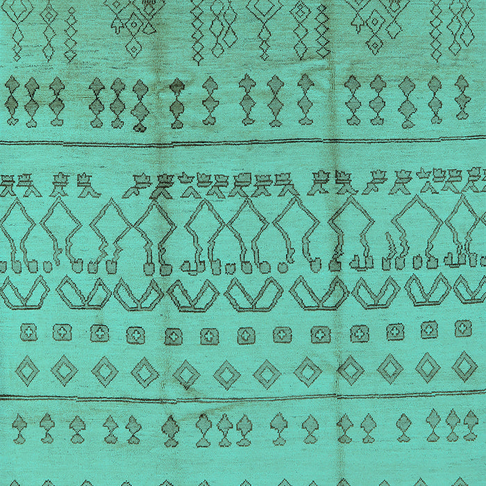 Oriental Turquoise Industrial Rug, urb1159turq