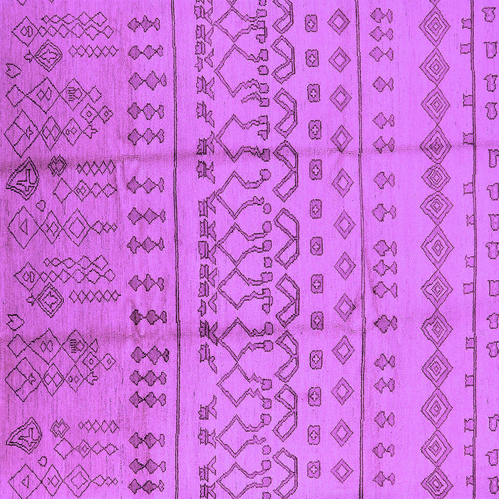Square Machine Washable Oriental Purple Industrial Area Rugs, wshurb1159pur