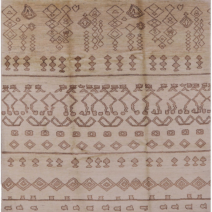 Square Machine Washable Industrial Modern Dark Almond Brown Rug, wshurb1159