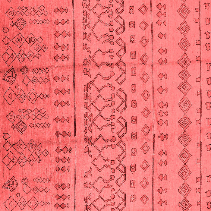 Machine Washable Oriental Red Industrial Rug, wshurb1159red
