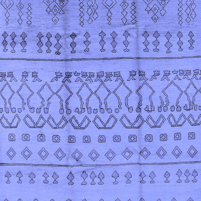 Machine Washable Oriental Blue Industrial Rug, wshurb1159blu