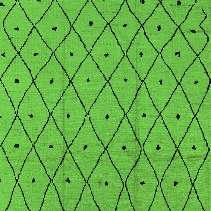 Machine Washable Solid Green Modern Area Rugs, wshurb1160grn