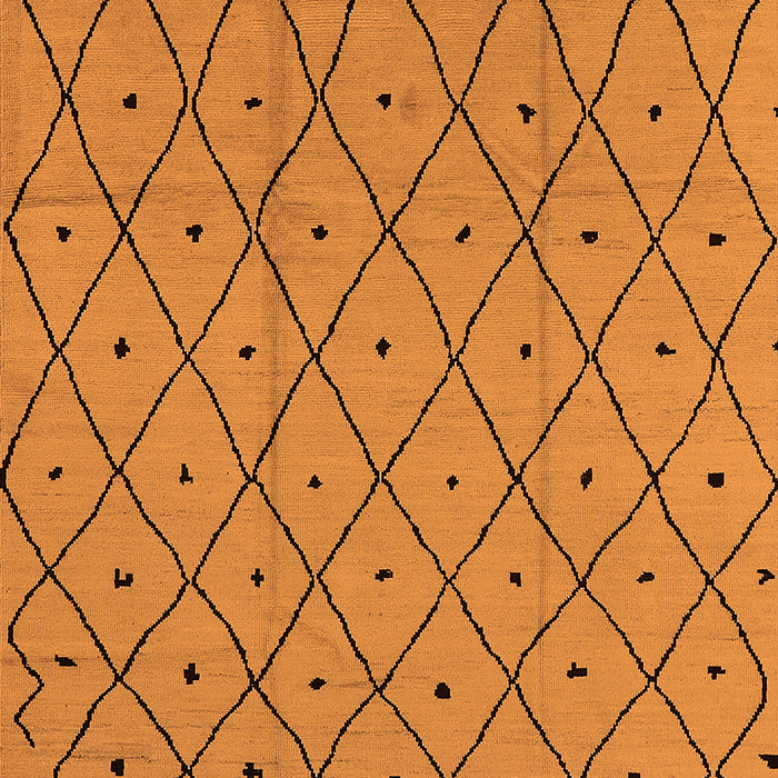 Machine Washable Solid Orange Modern Area Rugs, wshurb1160org