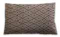 Mid-Century Modern Urban Dark Almond Brown Lumbar Throw Pillow, 13 inch by 19 inch, lburb1160