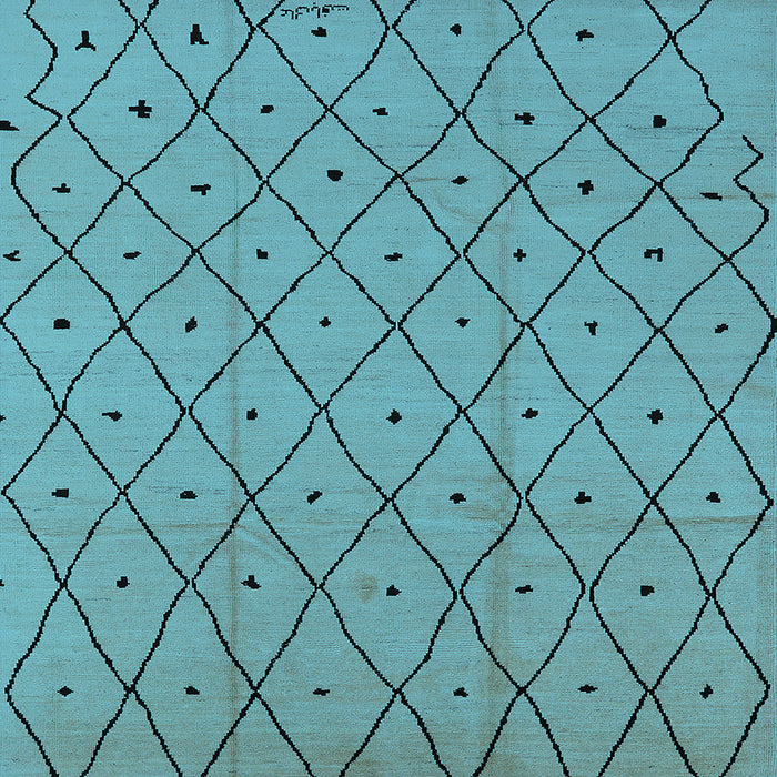 Square Solid Light Blue Modern Rug, urb1160lblu