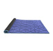 Sideview of Solid Blue Modern Rug, urb1160blu