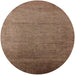 Round Machine Washable Industrial Modern Orange Brown Rug, wshurb1161