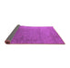 Sideview of Oriental Purple Industrial Rug, urb1161pur