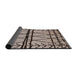 Sideview of Mid-Century Modern Brown Solid Rug, urb1162