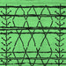 Square Machine Washable Solid Emerald Green Modern Area Rugs, wshurb1162emgrn