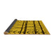 Sideview of Solid Yellow Modern Rug, urb1162yw