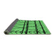 Sideview of Solid Emerald Green Modern Rug, urb1162emgrn