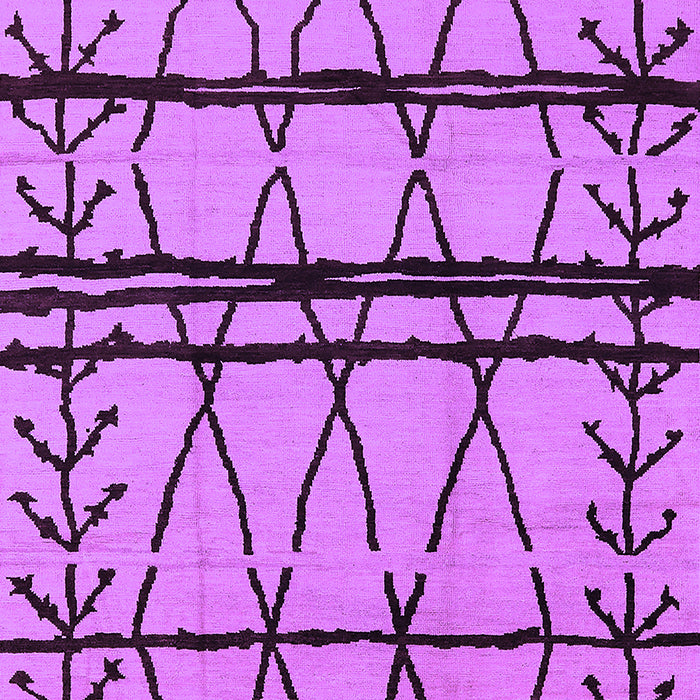 Machine Washable Solid Purple Modern Area Rugs, wshurb1162pur