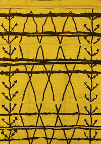 Solid Yellow Modern Rug, urb1162yw