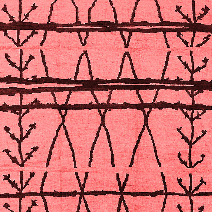 Solid Red Modern Area Rugs