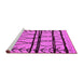 Sideview of Machine Washable Solid Pink Modern Rug, wshurb1162pnk