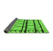 Sideview of Solid Green Modern Rug, urb1162grn