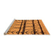 Sideview of Machine Washable Solid Orange Modern Area Rugs, wshurb1162org