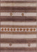 Mid-Century Modern Dark Sienna Brown Southwestern Rug, urb1163