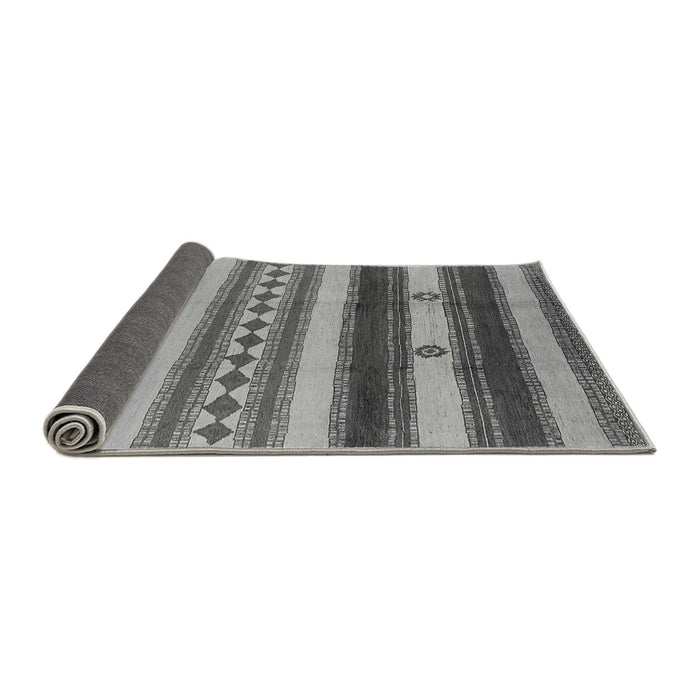 Sideview of Southwestern Gray Country Rug, urb1163gry