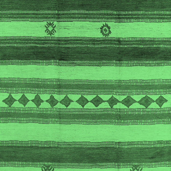 Southwestern Emerald Green Country Rug, urb1163emgrn