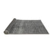 Sideview of Solid Gray Modern Rug, urb1164gry