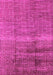 Machine Washable Solid Pink Modern Rug, wshurb1164pnk