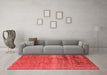 Modern Red Washable Rugs