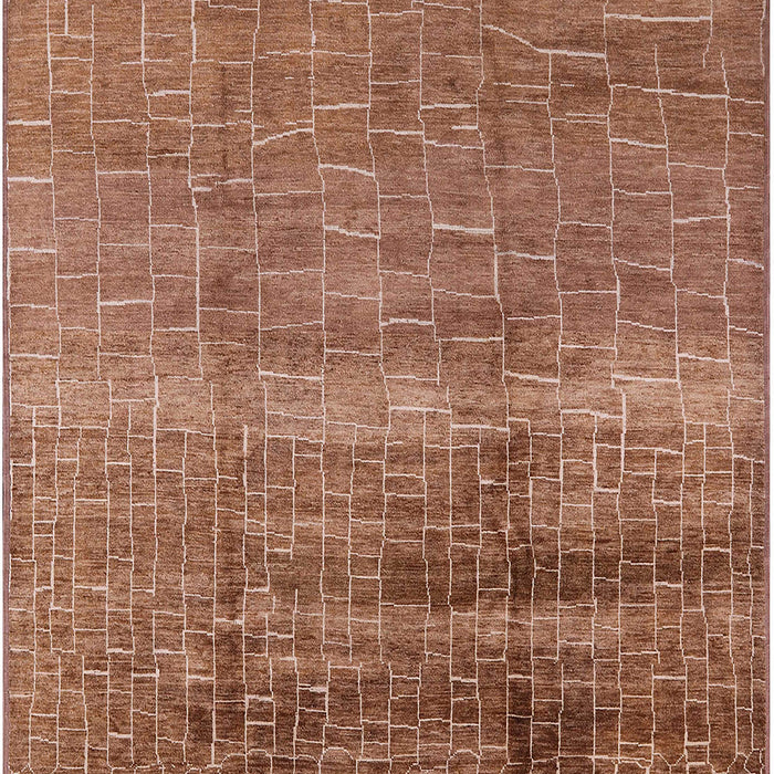 Machine Washable Industrial Modern Mahogany Brown Rug, wshurb1164