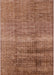 Mid-Century Modern Mahogany Brown Solid Rug, urb1164