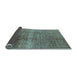 Sideview of Solid Light Blue Modern Rug, urb1164lblu