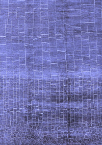 Solid Blue Modern Rug, urb1164blu