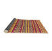 Sideview of Mid-Century Modern Bright Maroon Red Oriental Rug, urb1165