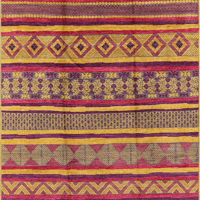 Mid-Century Modern Bright Maroon Red Oriental Rug, urb1165