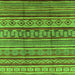 Square Machine Washable Oriental Green Industrial Area Rugs, wshurb1165grn