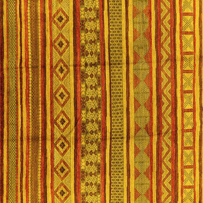 Square Oriental Yellow Industrial Rug, urb1165yw