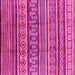 Square Oriental Pink Industrial Rug, urb1165pnk