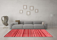 Machine Washable Oriental Red Industrial Rug, wshurb1165red