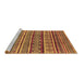 Sideview of Machine Washable Oriental Brown Industrial Rug, wshurb1165brn