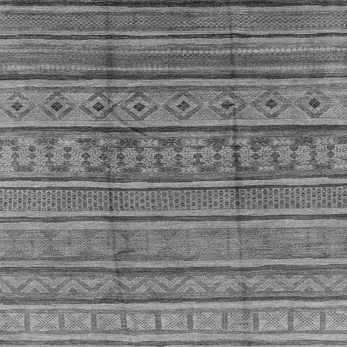 Square Machine Washable Oriental Gray Industrial Rug, wshurb1165gry