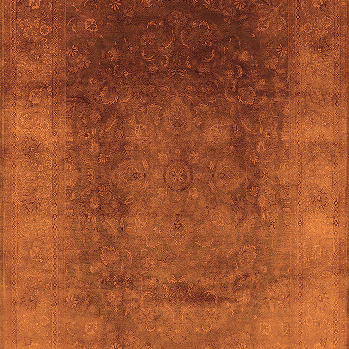 Machine Washable Oriental Orange Industrial Area Rugs, wshurb1166org