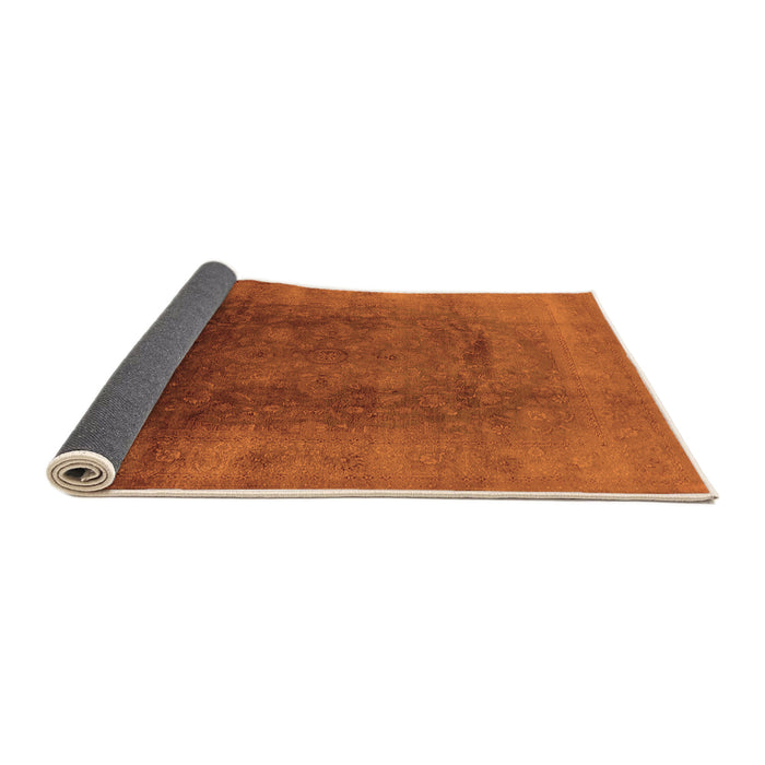 Sideview of Oriental Orange Industrial Rug, urb1166org