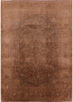 Mid-Century Modern Chocolate Brown Oriental Rug, urb1166