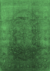 Oriental Emerald Green Industrial Rug, urb1166emgrn