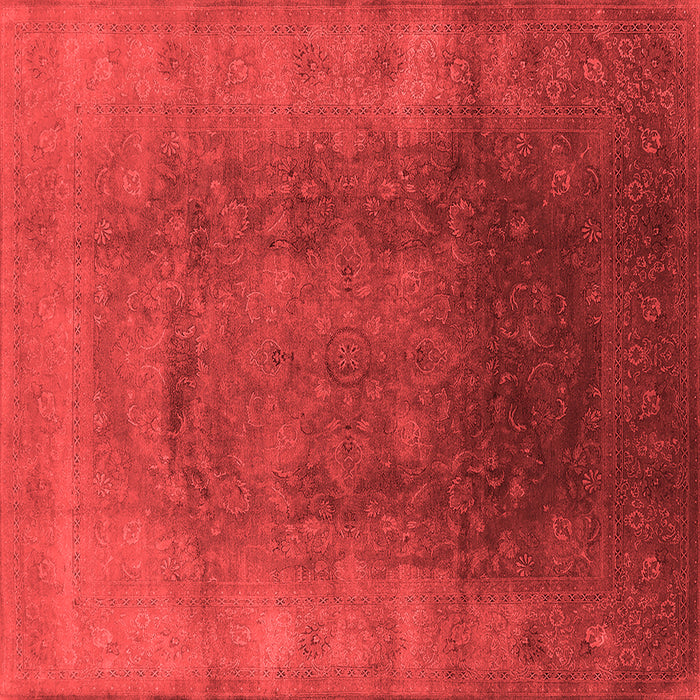 Machine Washable Oriental Red Industrial Rug, wshurb1166red