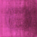 Square Oriental Pink Industrial Rug, urb1166pnk