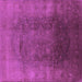 Square Oriental Purple Industrial Rug, urb1166pur