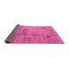 Sideview of Oriental Purple Industrial Rug, urb1167pur